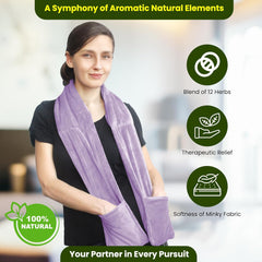 Warming Scarf for Soothing Hot/Cold Aromatherapy, Winter Warm Scarves with Pocket Warming Scarf for Soothing Hot/Cold Aromatherapy, Winter Warm Scarves with Pocket