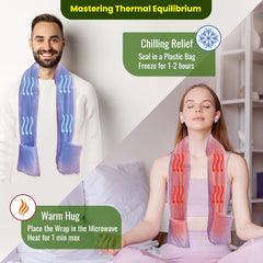 Warming Scarf for Soothing Hot/Cold Aromatherapy, Winter Warm Scarves with Pocket Warming Scarf for Soothing Hot/Cold Aromatherapy, Winter Warm Scarves with Pocket