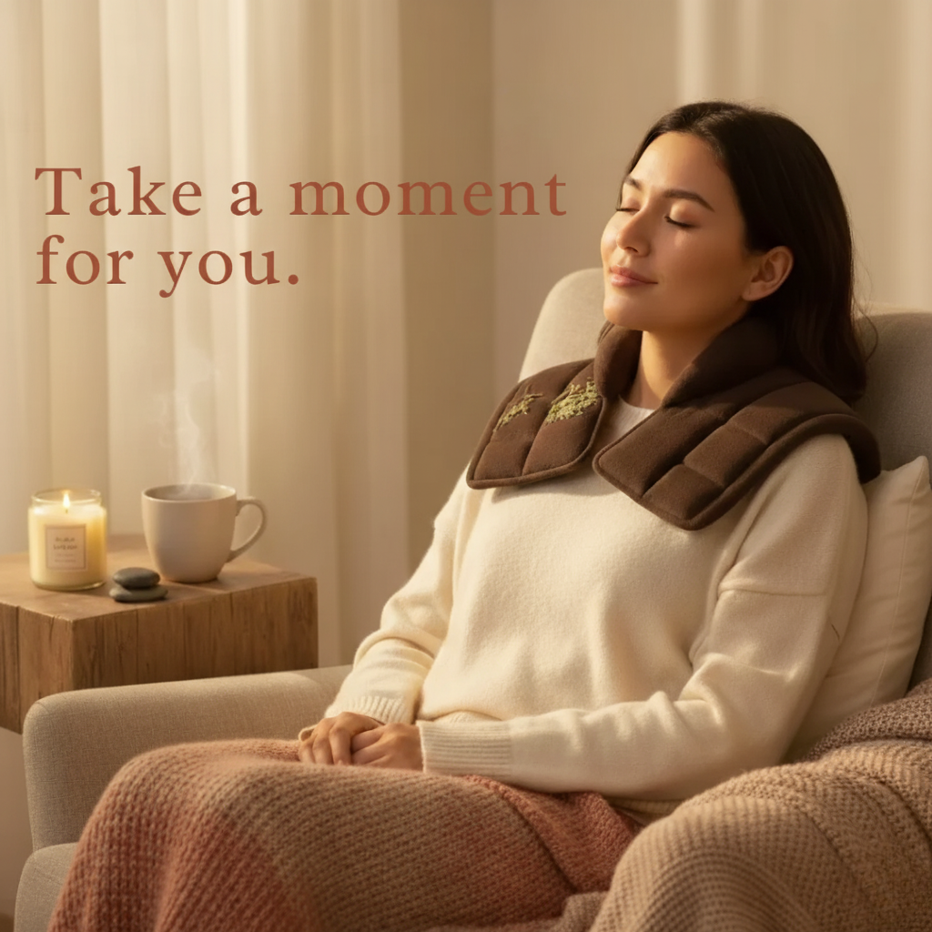 Calming Heated Neck Wraps: Natural Aromatherapy for Stress Relief and Pain Management