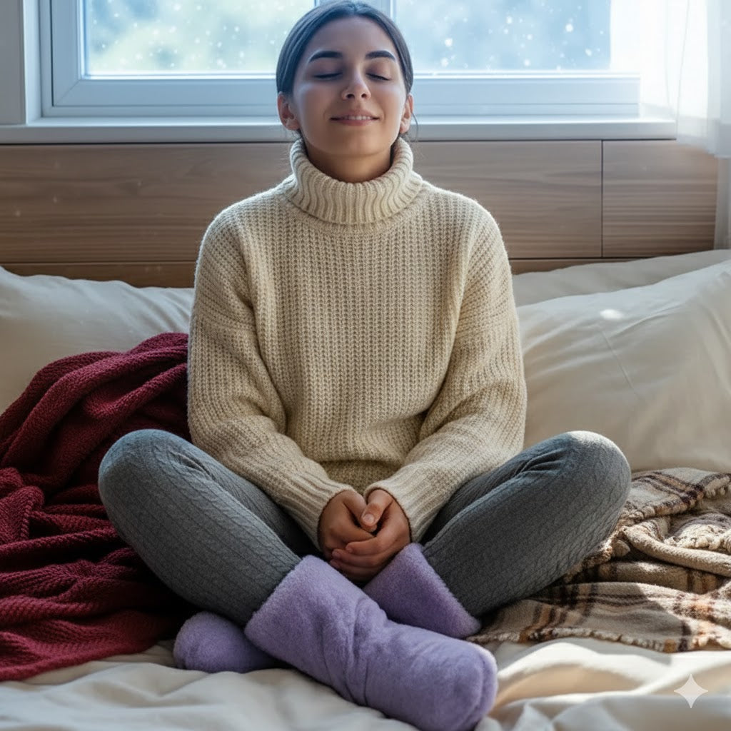 "Archie Comics: A Very Archie Christmas comic book cover showing Archie, Betty, and Veronica in winter clothes sharing a festive drink. Accompanying text provides product details: 120 pages, $12.99 cover price, and 6 inch by 9 inch dimensions."