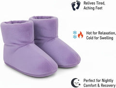 Herbal Concepts Hot & Cold Therapy Set – Eye Mask, Neck Wrap, Mittens & Booties with 12 Herb Aromatherapy Blend for Stress & Pain Relief – Soft Minky Fabric, Reusable, Comfortable (Lavender)