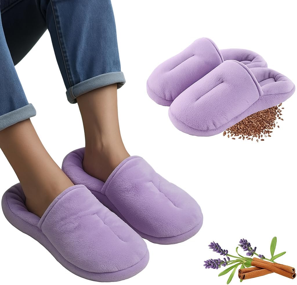 Comfort Slippers Hot/Cold Aromatherapy with 12 Herbs & Essential Oil
