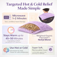 Comfort Pac Hot/Cold Aromatherapy Rectangular Shaped for Soothing Stress and Pain Relief