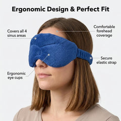 Eye Pillow Hot/Cold Aromatherapy Rectangular Shaped with 12 Herbs & Essential Oil