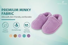 Comfort Slippers Hot/Cold Aromatherapy with 12 Herbs & Essential Oil