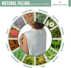 Back Wrap Hot/Cold Aromatherapy Vest Shaped for Stress & Pain Relief