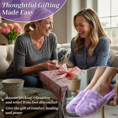Comfort Slippers Hot/Cold Aromatherapy with 12 Herbs & Essential Oil