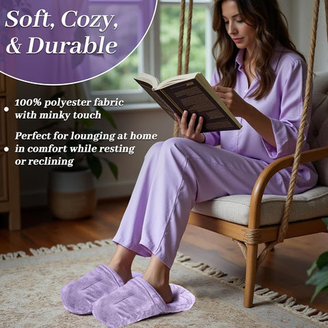 Comfort Slippers Hot/Cold Aromatherapy with 12 Herbs & Essential Oil