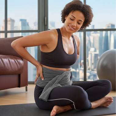 Lumber Wrap Hot/Cold Aromatherapy Bow Shaped with 12 Herbs & Essential Oil