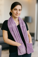 Warming Scarf for Soothing Hot/Cold Aromatherapy, Winter Warm Scarves with Pocket